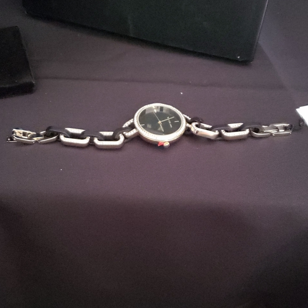 Black & Gold link watch
